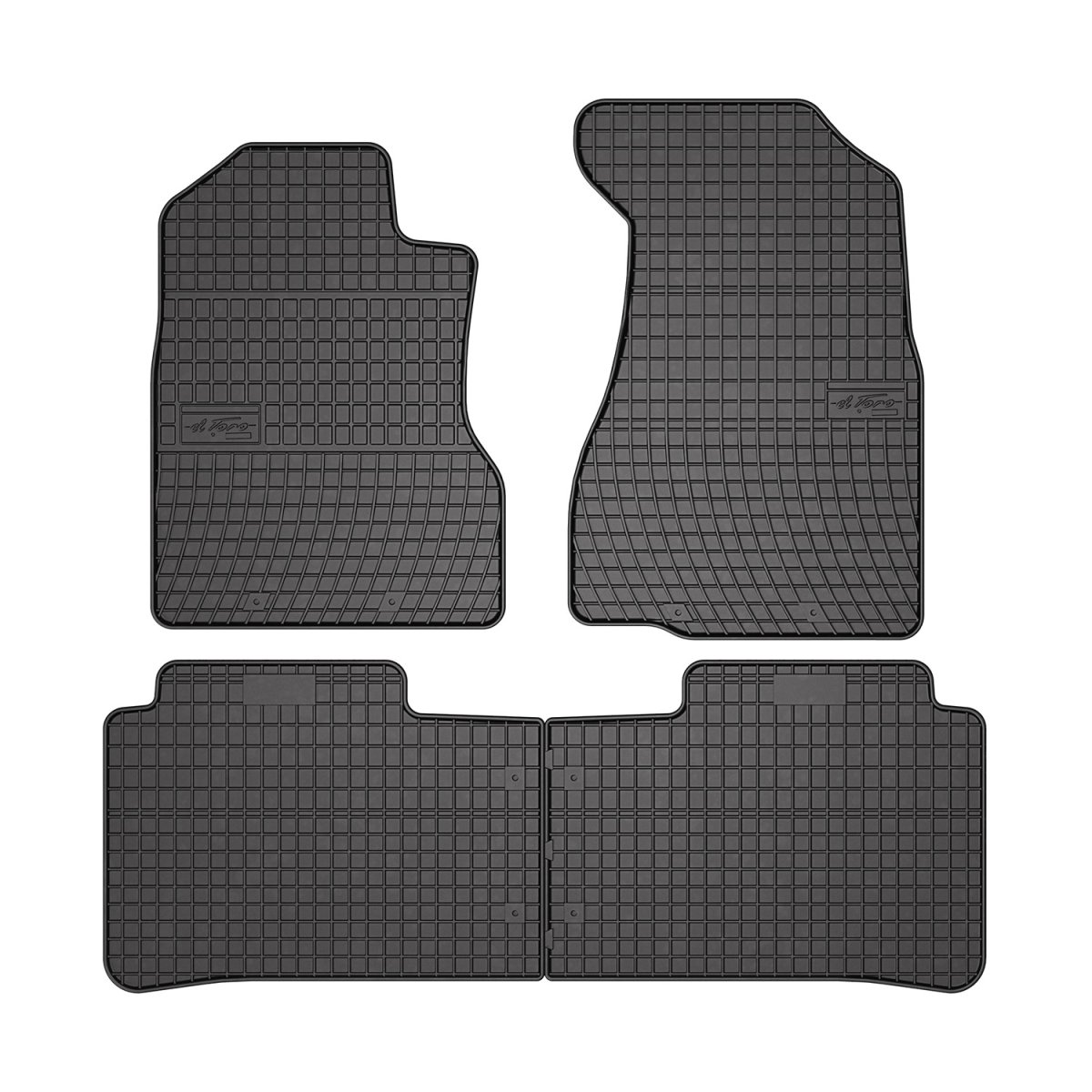 Honda CR-V Floor Mats - Omac - El Toro Rubber - Black - '02-'06 Honda CR-V Floor Mats - Omac - El Toro Rubber - Black - '02-'06